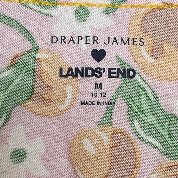 Draper James Lands End Floral Fruit Cotton Shift Tank Dress Lounge Cover Up M - Picture 4 of 6